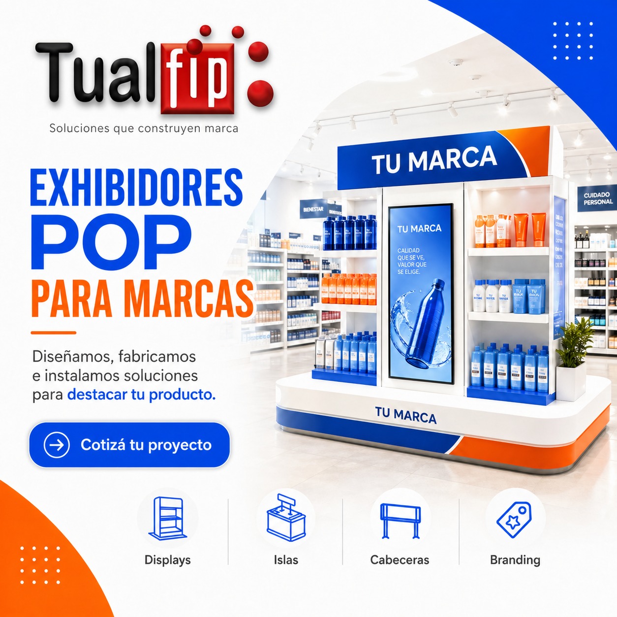 Exhibidores POP para marcas