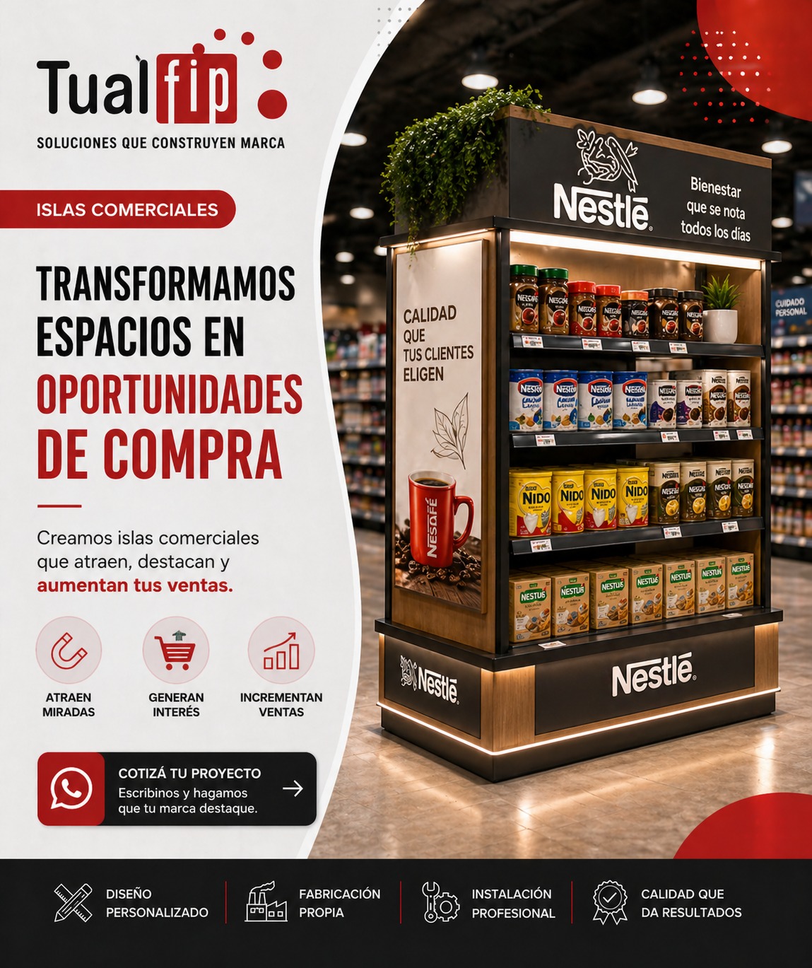 Islas comerciales para retail