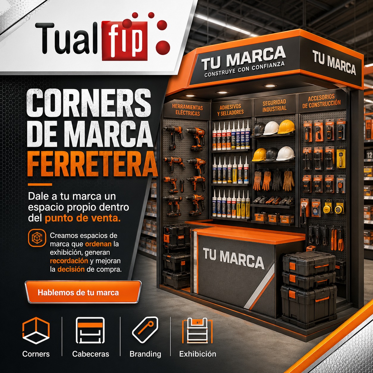 Corners de marca ferretera